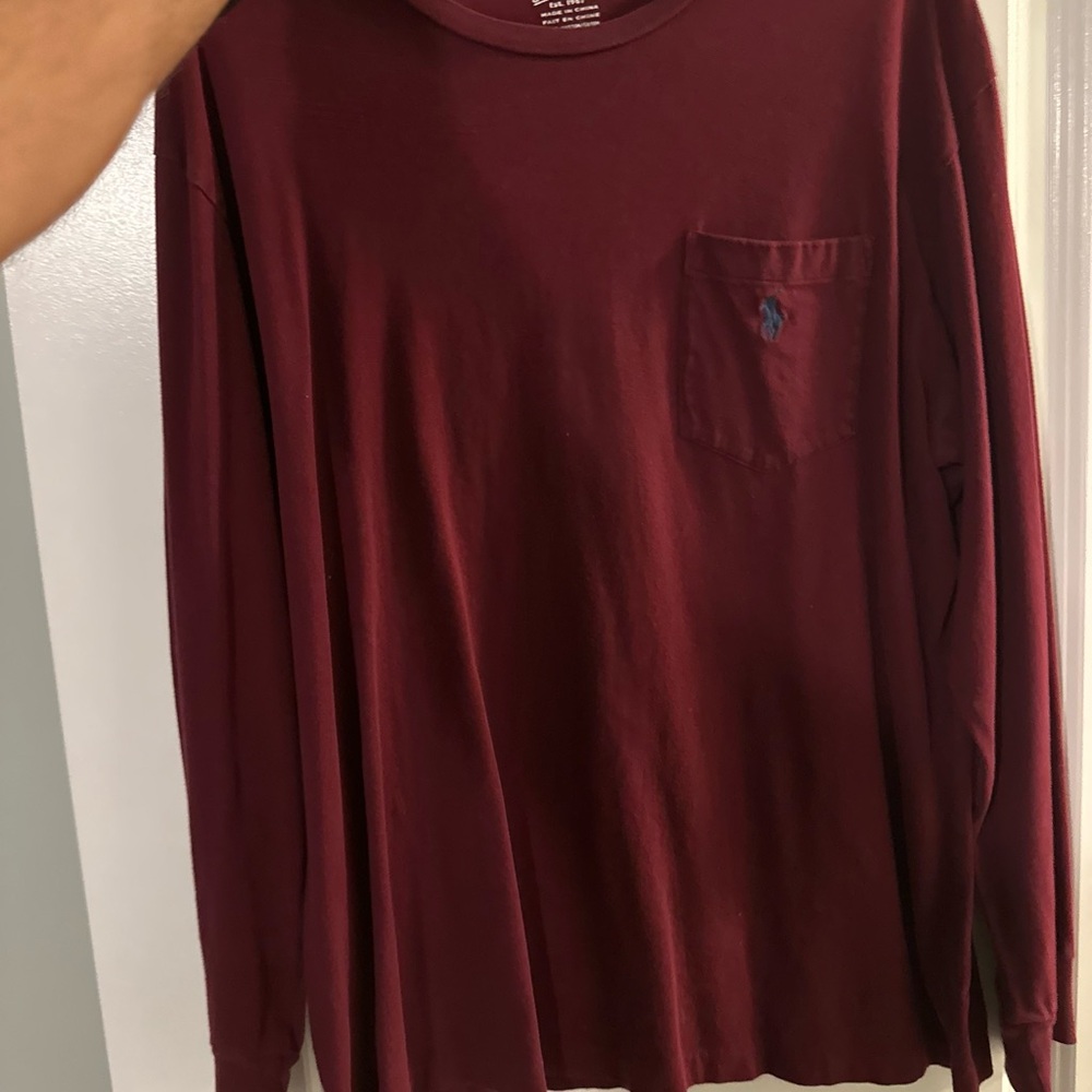 Polo by Ralph Lauren Red Long Sleeve Tee